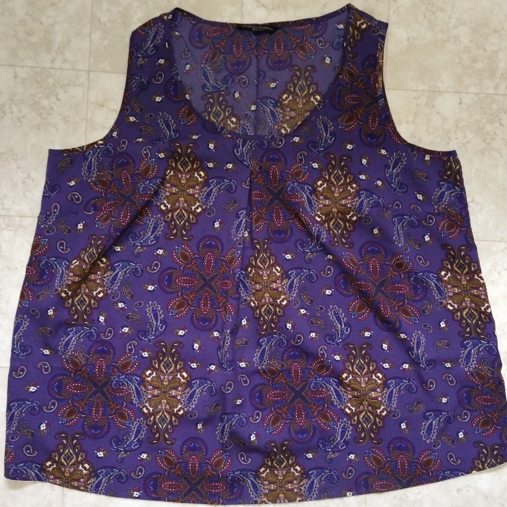 Capsule clothing women's purple blouse tank